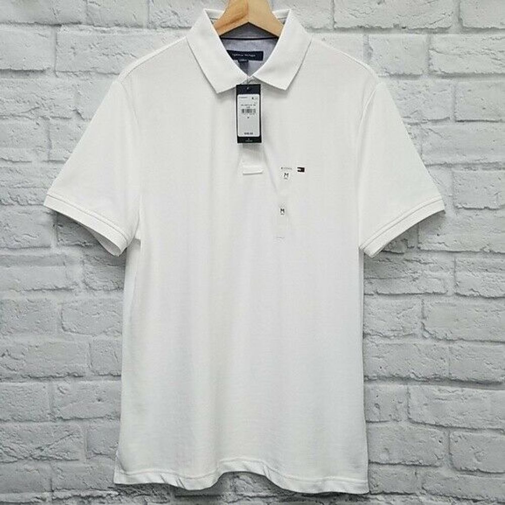 NWT Tommy Hilfiger Pique Polo Shirt Mens M A1C
